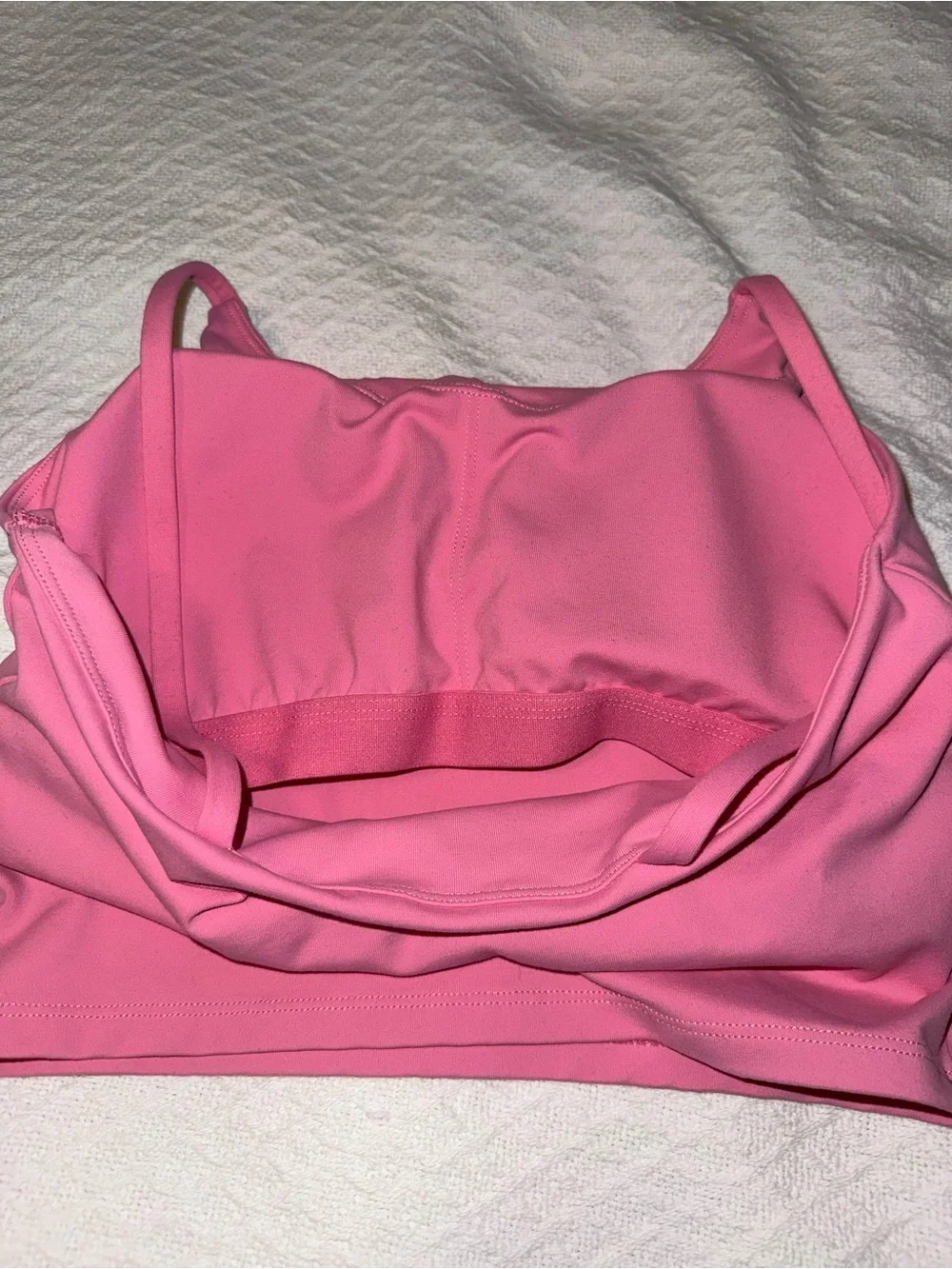 Bright Pink Cropped Cami Sports Bra